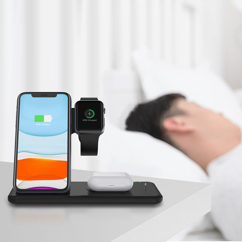 4 in 1 Fast Wireless Charger Stand
