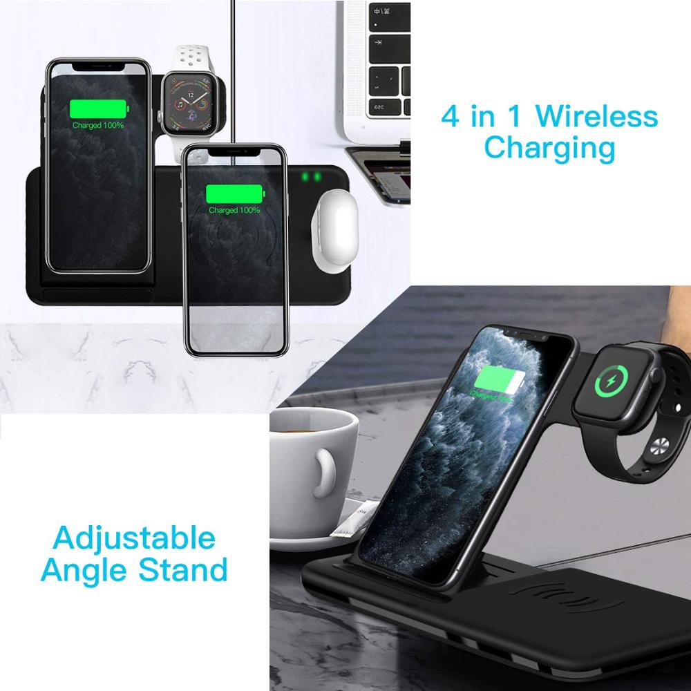 4 in 1 Fast Wireless Charger Stand